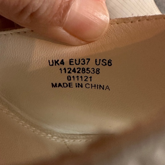 TOPSHOP RAMBLE PLATFORM BLOCK HEEL MULES IN OFF WHITE SIZE 6 - Picture 8 of 10